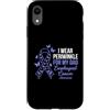 I Wear Periwinkle for My Dad Custodia per iPhone XR Indosso pervinca per la consapevolezza del cancro esofageo di mio padre