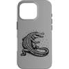 alligator graphic tee Custodia per iPhone 16 Pro Fauna selvatica xilografica vintage Open Jaw Gator