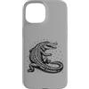 alligator graphic tee Custodia per iPhone 15 Fauna selvatica xilografica vintage Open Jaw Gator