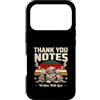 Retro Gratitude Vintage Aesthetic Custodia per iPhone 17 Pro Note di ringraziamento scritte con amore Retro Sunset
