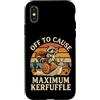 Confusione Divertente Meme Sarcastico Custodia per iPhone X/XS Off To Cause Maximum Kerfuffle