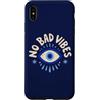 Evil Eye Aura Custodia per iPhone XS Max No Bad Vibes Evil Eye Retro Boho Spirituale Positivo