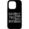 Regali Da Uomo Divertenti Per Papà Papà Custodia per iPhone 15 Pro T-shirt Per La Festa Del Papà Di Due Ragazzi, Regalo Per La