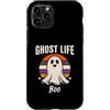 Cute Spooky Ghost Halloween Aesthetic Custodia per iPhone 11 Pro Fantasma Vita Retro Carino Halloween Fantasma