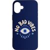 Evil Eye Aura Custodia per iPhone 16 Plus No Bad Vibes Evil Eye Retro Boho Spirituale Positivo