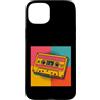 cassette pop art retro mixtape mythic ar Custodia per iPhone 15 Plus Nastro retrò Pop Art Cassette