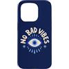 Evil Eye Aura Custodia per iPhone 15 Pro No Bad Vibes Evil Eye Retro Boho Spirituale Positivo