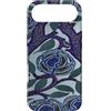 Vintage Revisited Press Custodia per iPhone Air Motivo Art Deco floreale viola e blu