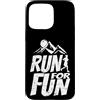 fun run trail playful running mountain f Custodia per iPhone 15 Pro Max Corri per divertimento Trail Adventure