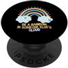 Be A Rainbow In Someone Else's Cloud Men Essere un arcobaleno nella nuvola di qualcun altro ispirazione per la salute mentale PopSockets PopGrip Adesivo