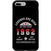 Collezione Vintage Anno Di Nascita Stile Custodia per iPhone 7 Plus/8 Plus Legends Are Born In The Year 1962 It Doesnt Get Better