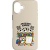Owl Classroom Humor Club for Students Te Custodia per iPhone 16 Plus Seagull & Owl Be Ready Kinder divertente ritorno a scuola studente