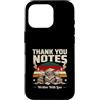 Retro Gratitude Vintage Aesthetic Custodia per iPhone 16 Pro Note di ringraziamento scritte con amore Retro Sunset