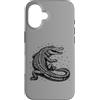 alligator graphic tee Custodia per iPhone 16 Fauna selvatica xilografica vintage Open Jaw Gator