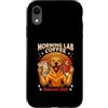 Labrador Retriever Morning Coffee Lover Custodia per iPhone XR Morning Lab Coffee recuperato entrambi