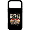 Retro Gratitude Vintage Aesthetic Custodia per iPhone 17 Pro Max Note di ringraziamento scritte con amore Retro Sunset