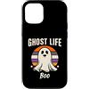 Cute Spooky Ghost Halloween Aesthetic Custodia per iPhone 12/12 Pro Fantasma Vita Retro Carino Halloween Fantasma