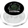 Programmer Coding Humor Apparel Software Developer Bug Monster It's A Feature PopSockets PopGrip per MagSafe