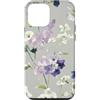 Graziosi disegni floreali Custodia per iPhone 12 mini Motivo floreale acquerello con fiori blu navy e lilla