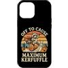 Confusione Divertente Meme Sarcastico Custodia per iPhone 12 Pro Max Off To Cause Maximum Kerfuffle