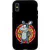 rat earth branch zodiac sign animal Chin Custodia per iPhone X/XS Ratto segno zodiacale cinese (ramo di terra)