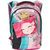GO POP Gopop Zaino Scuola Miss Principessa Estensibile a 3 Zip 43x31x17(+9) cm