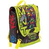 school Zaino Tartarughe Ninja Estensibile Scuola Elementare 40x29x13 cm + Omaggio Portachiavi