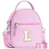 YOOLIFE Borsa regalo per bambine da 3 4 5 6 7 8 9 10 11 12 anni - Borsa a tracolla per bambini con lettere, regalo di compleanno per adolescenti, sorelle, nipote, Colore: rosa., L