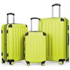 HAUPTSTADTKOFFER - Spree - Set di 3 Valigie Trolley rigido TSA 4 ruote ABS, (S, M, L) felce