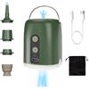 ylkjny Pompa Elettrica per Materasso Gonfiabile, Gonfiatore Elettrico Portatile 4.5kPa con 4 Ugelli, Gonfia e Aspira, USB Ricaricabile, con Luce LED, Pompa per Materasso Gonfiabile, Sacchetto Sottovuoto