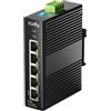 Cudy Switch Industrial 5 Porte Gigabit, Rail Din IP40, Protezione contro l'investimento di polarità e contro i cortocircuiti, Prevenzione delle tempeste Broadcast, IG1005
