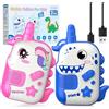 iKidiki Giochi Bambini 3 4 5 6 7 8 Anni, Walkie Talkie Bambini Ricaricabili Regalo Bambino Bambina 3-8 Anni Gioco Bimbo Bimba 3-8 Anni Maschio Walky Talky Giocattoli Bambino Regali di Compleanno