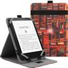 VOVIPO Custodia universale per 6 "6.8" 7"Kindle Paperwhite/colorsoft eReaders,Stand Cover con cinturino compatibile con Kindle/Kobo/Tolino/Pocketbook/Sony 6-6.8-7 pollici ebook readers-Library