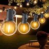 SUWIN Catena Luminosa Esterno, 30FT/9M LED Luci da Esterno Giardino, Catena Luci Impermeabile Lucine with 15+1 Filo Lampadine per Natale Terrazzo Matrimonio Partito Esterni Decorative Luminarie