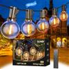 SUWIN Catena Luminosa Esterno, 30M LED Luci da Esterno Giardino, Catena Luci Impermeabile Lucine with 50+2 Filo Lampadine per Natale Terrazzo Matrimonio Partito Esterni Decorative Luminarie