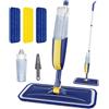 MANGOTIME Scopa Lavapavimenti a Spruzzo - Mocio Spray Mop Lavapavimenti Scopa con Spruzzino Lavapavimento Professionale Lavare Mop Pavimenti con 3 Cuscinetti Riutilizzabili in Microfibra