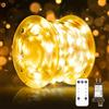 Soiarllt 60M Luci di Natale con Telecomando - 600 LED, Memoria, 8 Modalità, Luce Calda, Illuminazione a Natale per Feste, Nozze, Giardino, Resistente all'acqua con Timer e Interruttore
