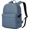 KONO Zaino Scuola, Zaino Uomo Donna Porta PC 15.4 Pollici, Zaino Università Lavoro, Zaino Casual Leggero per Viaggio e Tempo Libero (Blu Scuro)