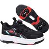 Hixingo Scarpe con Rotelle per Ragazzi Ragazze, Bambino 2 in 1 Scarpe da Skateboard Camuffare Sneakers Sportive Scarpe Ginnastica Pattini a Rotelle con 4 Ruote Outdoor Unisex