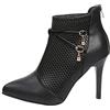 CXKOLD Stivali Tacco Stivaletto Estivo Donna Stivali Donna Tacco Basso Stivali Donna Estivi Traforati pianta Larga Stivaletti Donna Tacco a Spillo Stivali Donna con Tacco Anfibi Estivi Donna Scarpe