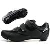 Msport Scarpe Ciclismo Professionale per Bici da Strada Scarpe Spinning Gravel Bike Traspirante Compatibile con Pedali Delta e SPD - 43 EU Nero