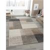 Mias Teppiche Mia's Mosaix - Tappeto moderno a pelo corto, per soggiorno e camera da letto, con contorni, motivo geometrico, a quadretti, 200 x 280 cm, colore: Beige