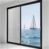 Generic Pellicola Isolante Termico Per Vetri - Pellicola Oscurante Opaca Riflettente, Pellicola Protezione Solare Rimovibile Per Finestre, Pellicola Termica Privacy Per Stanza Sole(Gray,40x80cm)