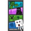 BrandMac Minecraft - Telo mare per bambini, 70 x 140 cm, super morbido e assorbente, 100% cotone, design Adventure Time di Minecraft