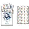 Harry Potter Set 3 Pezzi 140x200 + Federa 65x65 + Lenzuolo 90x190 Cotone