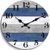 CHYLIN Orologio da parete, silenzioso, funzionamento a batteria, senza ticchettio, stile vintage, retrò, blu, decorativo, per cucina, bagno, soggiorno, camera da letto, ufficio (25,4 cm)