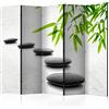 murando - Paravento da Interno Pietra 225x172 XXL 5 Pannelli - Stampa Unilaterale su Tela in TNT - Separe per Ufficio Ambienti Paraventi Decorazioni Moderno Soggiorno - Bambù b-B-0156-z-c