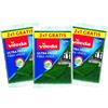 Generic Spugna Per La Pulizia Della Casa/Cucina Ultra Fresh Fibra Verde, Formato 2+1 (3 Spugne)