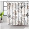 Bovlleetd Bohemian Tenda da Doccia 152x183cm Arte Astratta Mid-Century Pianta Tropicale Tende da Doccia Decorativa Impermeabile Lavabile in Poliestere Tende da Bagno con 10 Ganci per Vasca da Bagno