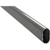 bricoleva.it - Tubo Armadio Resistente, Tubo per Appendiabiti, Barra Appendiabiti per Guardaroba e Cabine Armadio (Ovale- 120cm, Cromato)